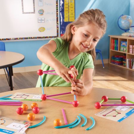 Обучающий набор Погружение в геометрию с карточками Learning Resources